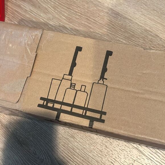 Black Hanging Shower Caddy Wall Mounted Bathroom Organizer Two Tray New - Picture 4 of 7